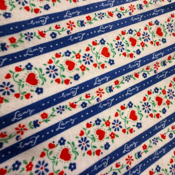 Lanz of Salzburg Girls Long-Sleeve Floral Hearts Classic Nightgown M 7/8 NWT - Picture 3 of 13